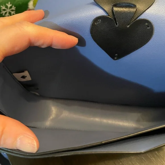 kate spade leather crossbody bag 💙🖤 - Picture 3 of 7